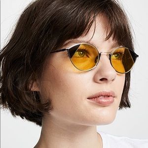 Fendi Yellow Cateye NWT sunglasses